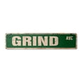 thumbnail image 1 of GRIND Vintage Aluminum Street Sign skate skateboard trick move board rustic metal tin | Indoor/Outdoor |  18" Wide, 1 of 4
