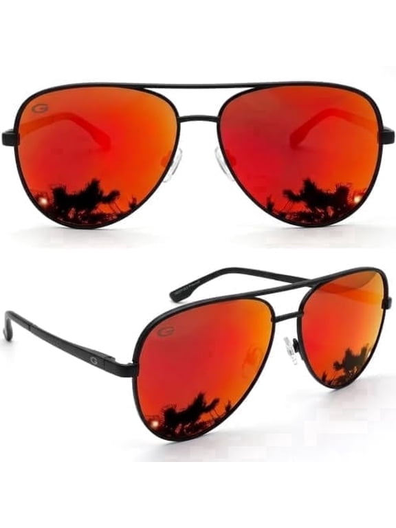 XL XXL Aviator Sunglasses for Men Big Head Oversized Polarized - Red