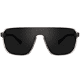 thumbnail image 1 of GRINDERPUNCH Polarized Narrow Fit Aviator Sunglasses for Men Women UV400 Protection Trendy Square Lightweight Sunglasses - Gloss Black, 1 of 9
