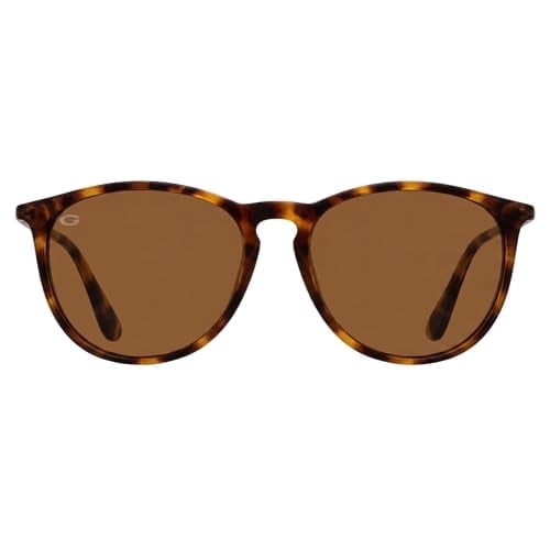 GRINDERPUNCH Polarized Round Sunglasses for Men Women UV400 Retro Vintage Fashion Sun Glasses Lightweight Driving Fishing Outdoor Eyewear Shades - Brown