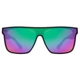 thumbnail image 1 of GRINDERPUNCH Polarized Shield Sunglasses for Men & Women Flat Top Oversized Square Lens UV400 Protection - Jupiter Purple, 1 of 10