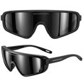 thumbnail image 1 of GRINDERPUNCH Polarized Sports Sunglasses Golf Pickleball Softball Ski Cycling Baseball Running Glasses Men Women - Black, 1 of 5