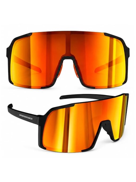 Polarized Sports Sunglasses Men Women Cycling Mountain Biking Baseball Hiking Softball Ski Running Glasses - Yellow