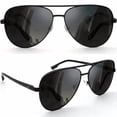 thumbnail image 1 of GRINDERPUNCH XL XXL Aviator Sunglasses for Men Big Head Oversized Polarized - Black, 1 of 10
