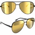 thumbnail image 1 of GRINDERPUNCH XL XXL Aviator Sunglasses for Men Big Head Oversized Polarized - Gold, 1 of 9
