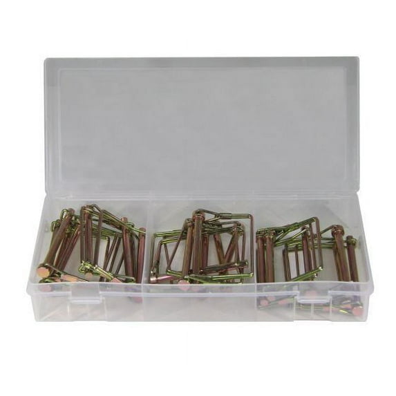 GRIP 20pc 2 1/2" x 1/4" Square Table Lock PTO Pin Spring Coupler Set 16282