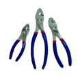 thumbnail image 1 of GRIP 3pc Slip Joint Pliers 6" 8" 10" Cushion Grip Handles Set Tools 58125, 1 of 2