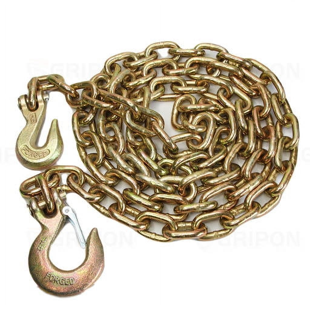 GRIPON Binder Chain with Grab and Sling Hooks 3/8" 10' Foot Grade 70
