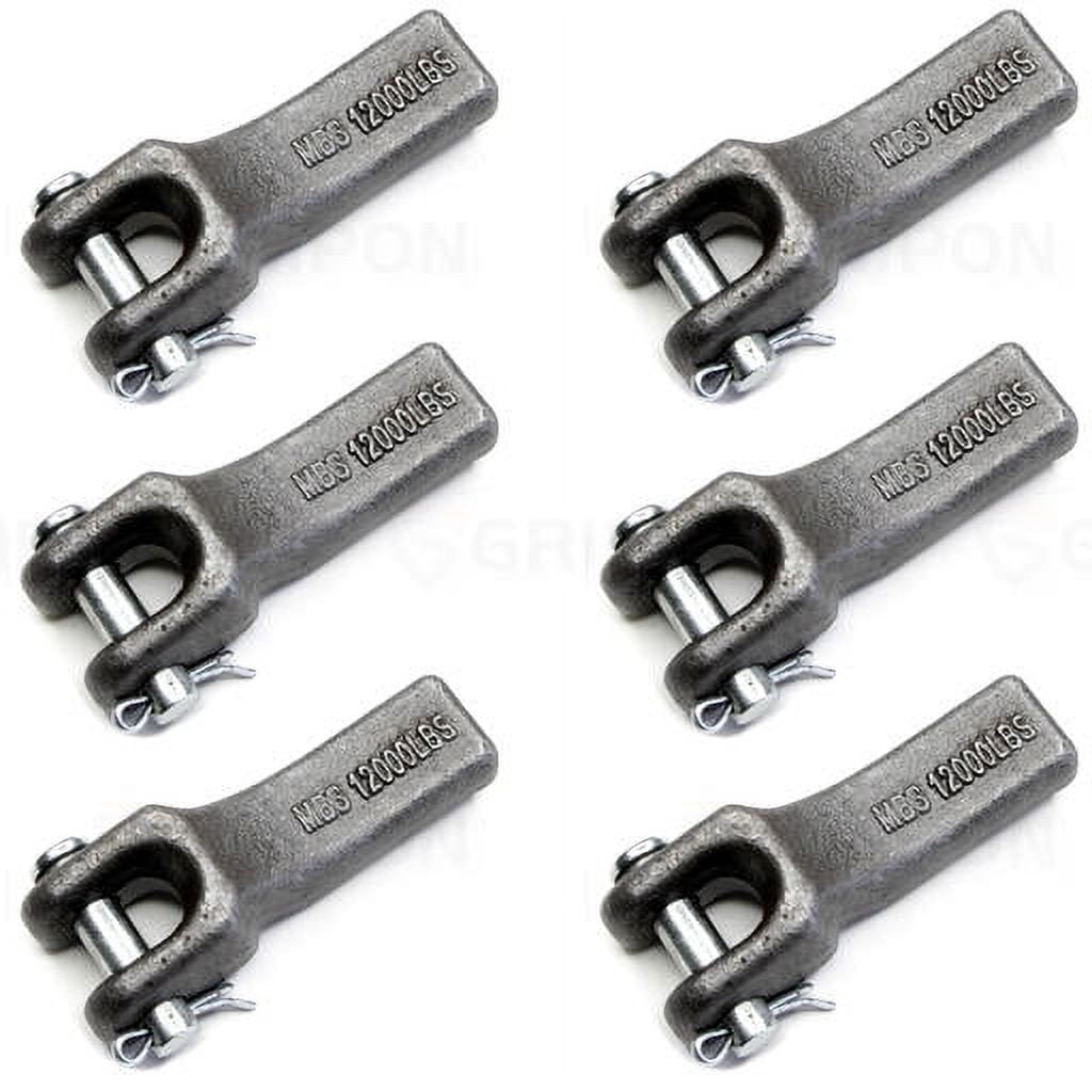 GRIPON (Pack of 6) 5/16 inch WeldOn Safety Chain Retainer for Truck