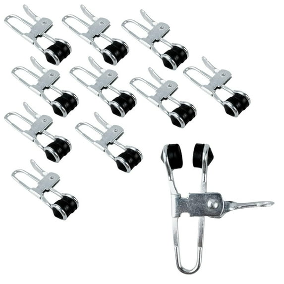 GRIPPICLAMP 10 Pack 3" 7.6 cm Quick Lock Rubber Clamps Rubber Tips " 1.9 cm Depth Quick Release Lever Versatile Use