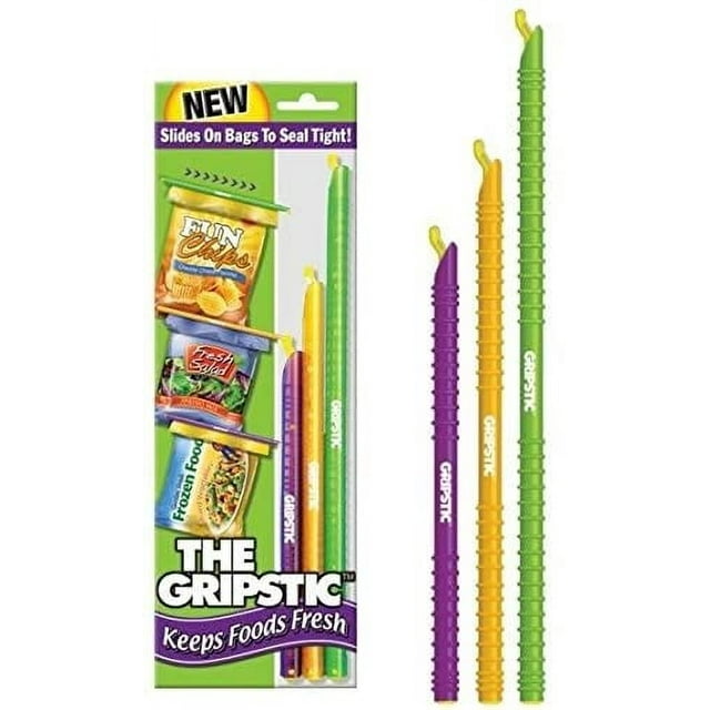 GRIPSTIC® 3pk Assortment. (1) 7.25" Purple, (1) 8.75" Orange and (1) 11