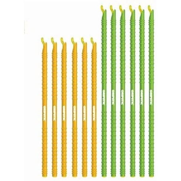 GRIPSTIC® 12 Pack Large Reusable Bag Sealers Chip Clips Bag Clips Food Clips Airtight Seal