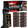 thumbnail image 1 of GRIPXX 3D Herkules Grip 8-Mil Industrial Black Nitrile Gloves – Disposable Heavy-Duty, Latex & Powder-Free Gloves - 1000ct XX-large black gloves, 1 of 9