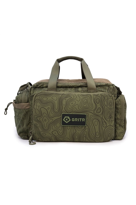 Duffle Bag for Hunting, Travel & Sports, Green Topography