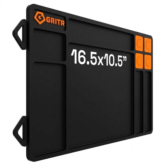 GRITR Magnetic Gun Cleaning Mat - Non-Slip PVC Work Mat for Guns
