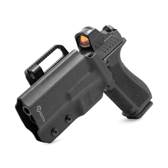 GRITR OWB Kydex Left Hand Gun Holster Compatible with Glock 17