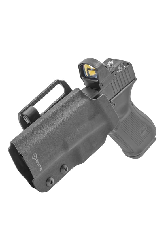 OWB Kydex Left Hand Gun Holster Compatible with Glock 19