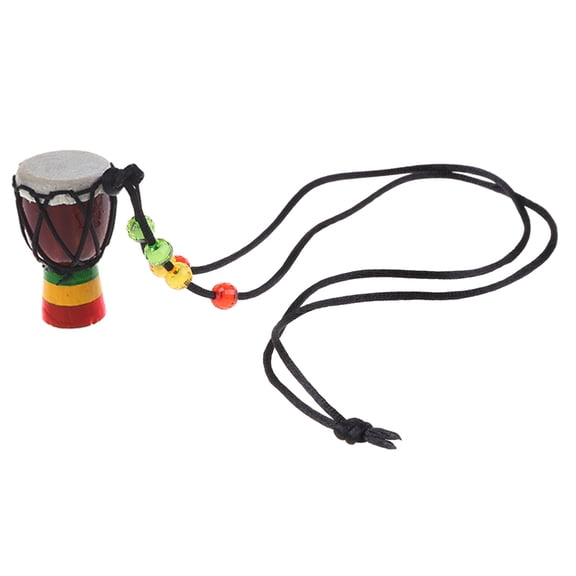 GRJIRAC Mini Djembe Percussion African Hand Drum Pendant Bongo Gift Classic Gift for Children Kids Learning Instrument Gift