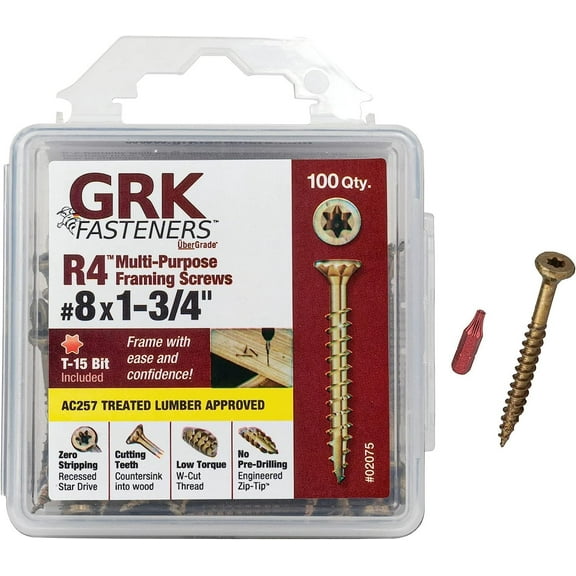 <new_title>GRK R4 Screw Color 8 x 1-3/4" 100 Count</new_title>