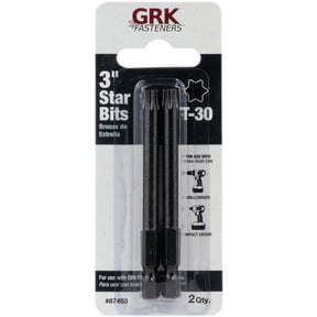 GRK CARD30-3 Carded T-30 3-Inch Bits, 2 Bits per Card, Black
