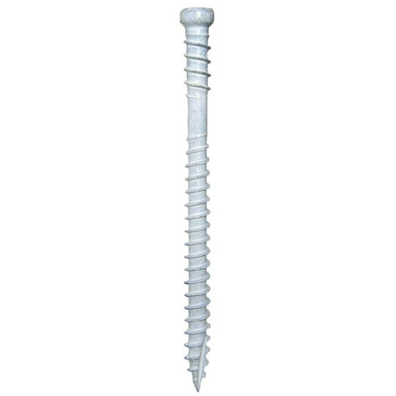 GRK Composite Trim Screw - Self-Tapping, White, Coated Steel - 100 Count, #8 x 3-1/8 In