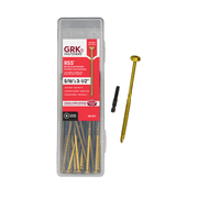 GRK Fasteners 5913272 0.31 x 3.5 in. Star Self Tapping Zinc Construction Screws, Yellow