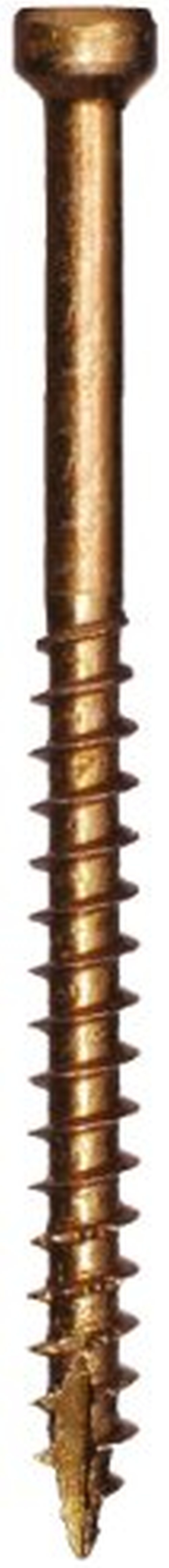 GRK Fasteners 5914593 3500 Piece Trim No. 8 x 2.5 in. Trim Screws Yellow Zinc