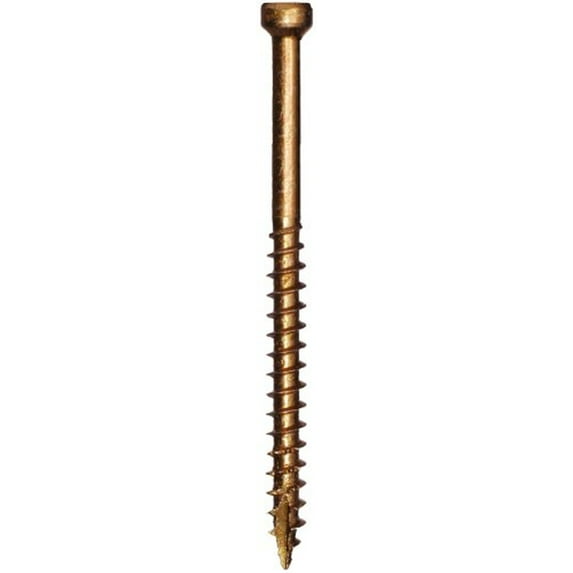 GRK Fasteners 5914593 3500 Piece Trim No. 8 x 2.5 in. Trim Screws Yellow Zinc