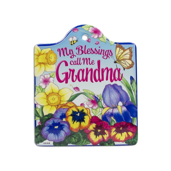 GRMA My Blessing Call Me Grandma" Decorative Kitchen Trivet | 6.25 L X 0.25 W