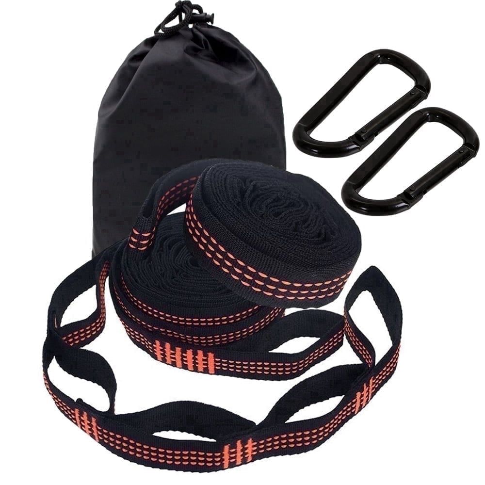 GRMUAIT Hammock Straps for Trees – 9.9ft Heavy-Duty Tree Hanging Kit with Carabiners