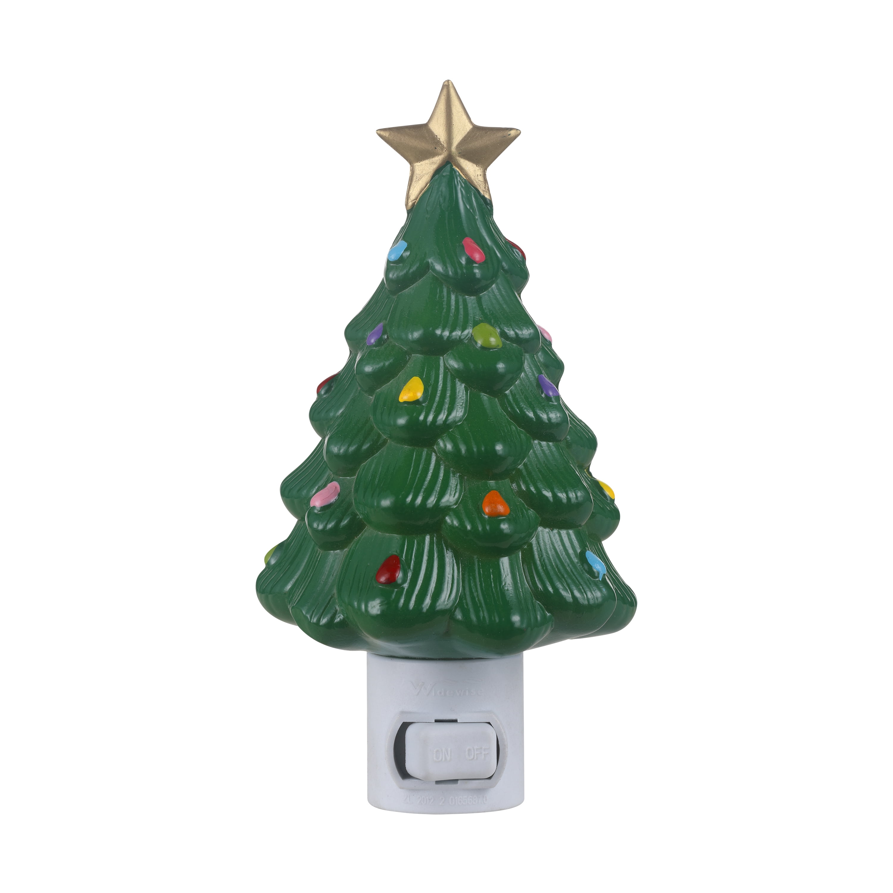 Mr. Christmas Decorative Green Christmas Tree Nightlight, Warm White
