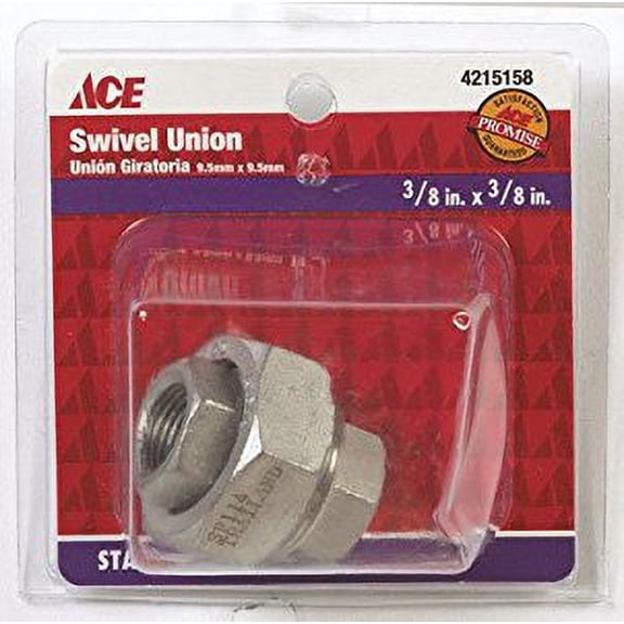 GRND JOINT UNION 3/8" SS
