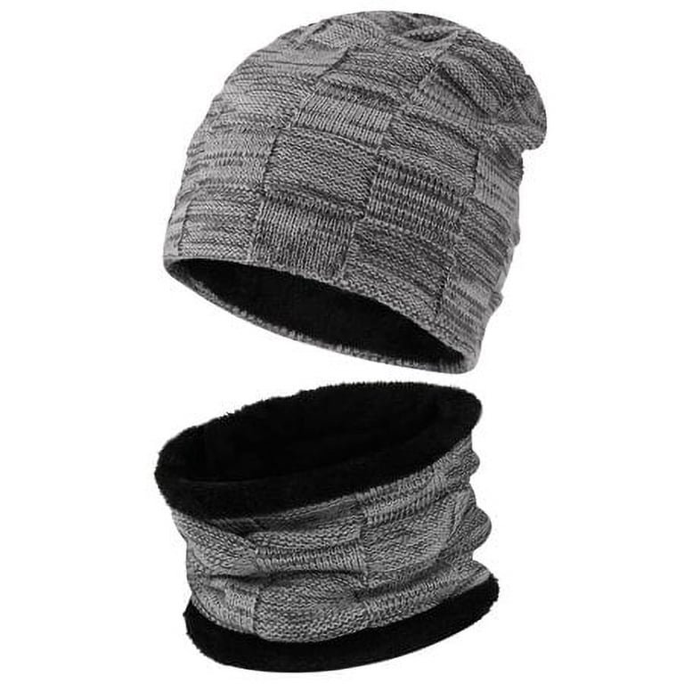 Warm Winter Beanie Scarf Set Knit Skull Cap Unisex Cozy Classic Winter Beanie Hat Scarf Set U... | Groupon Goods main image 4
