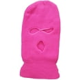 thumbnail image 1 of GRNSHTS 3-Hole Knit Full Face Cover Winter Warm Ski Mask Knitted Balaclava Hat Face Mask for Adult Outdoor Sports (Rose Red), 1 of 3