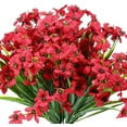 thumbnail image 1 of GRNSHTS 6 Bundles Artificial Flowers Outdoor UV Resistant Fake Flowers No Fade Faux Plastic Plants Garden Home Wedding Farmhouse Decor (Red), 1 of 12