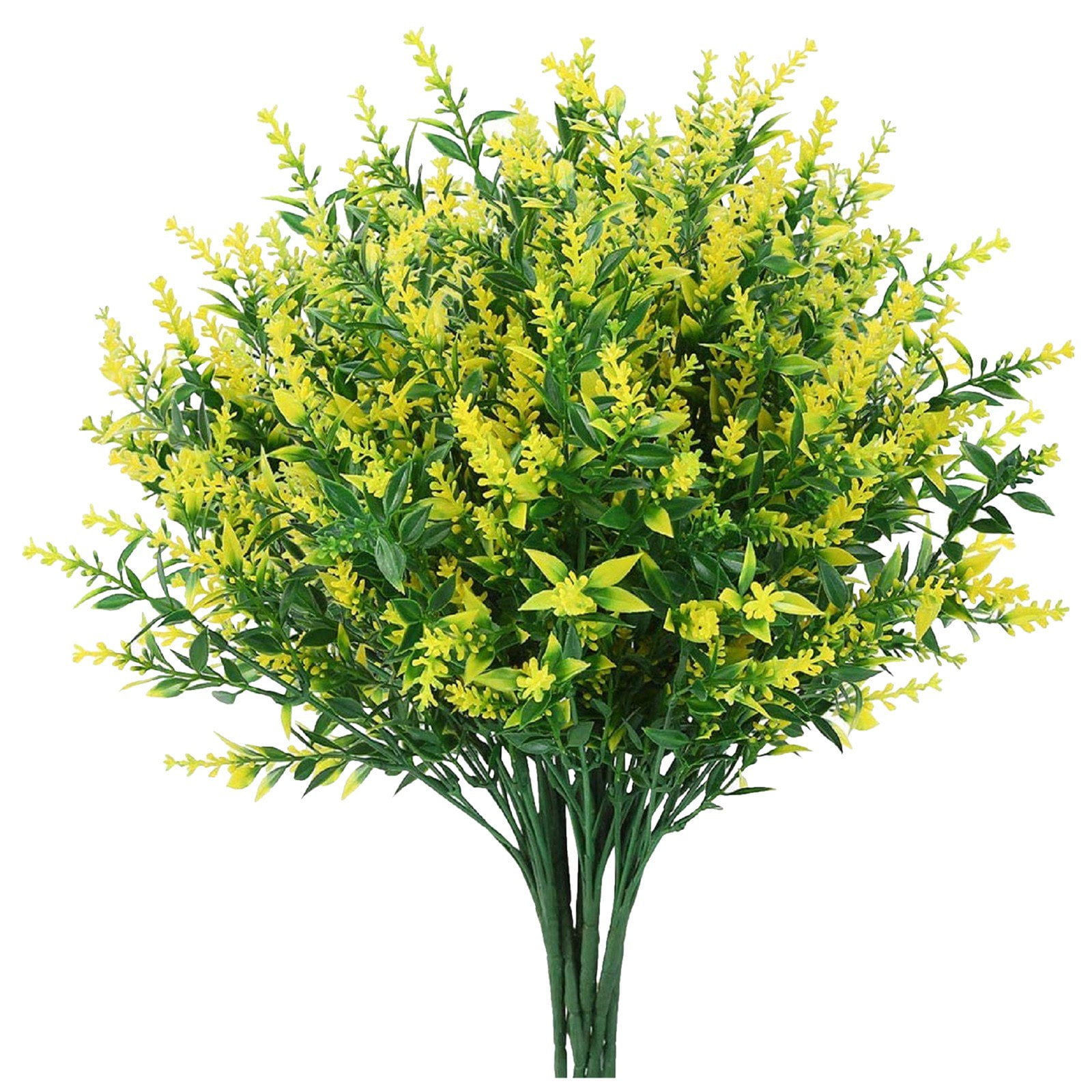 GRNSHTS 8 Bundles Outdoor Artificial Lavender Fake Flowers UV Resistant ...