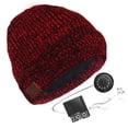 thumbnail image 1 of GRNSHTS Bluetooth Beanie Hat Headphones Headset, Wireless Wireless Bluetooth Hat Built-in HD Stereo Speakers & Microphone, Musical Knit Cap for Running, Outdoor Sports, Boys Girls (Red), 1 of 8