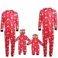 thumbnail image 1 of GRNSHTS Christmas Family Matching Pajamas Set Snowman Print Long Sleeve Hooded Onesies Home Holiday Sleepwear Nightwear (Dad,M), 1 of 5