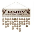 thumbnail image 1 of GRNSHTS Creative pendant Family Birthday Board DIY Wooden Calendar Wall Hanging Birthday Reminder Plaque with 100 wooden tags(Family Style), 1 of 8