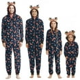 thumbnail image 1 of GRNSHTS Family Christmas Onesies Pajamas Sets Reindeer Hooded Romper PJ's Zipper Jumpsuit Loungewear, 1 of 6