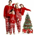 thumbnail image 1 of GRNSHTS Family Matching Christmas Pajamas Women Cotton Jammies Men Clothes Sleepwear Long Sleeve Pjs(Red-kids3/4T), 1 of 10