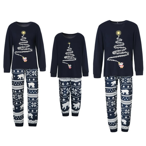 GRNSHTS Matching Family Christmas Pajamas Red Buffalo Plaid Xmas Holiday Sleepwear Jammies Clothes Long Sleeve PJs Set