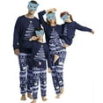 thumbnail image 1 of GRNSHTS Matching Family Pajamas Sets Christmas PJ's with Letter Printed Long Sleeve Tee and Plaid Pants Loungewear(Blue-tree,Women M ), 1 of 8