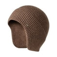 thumbnail image 1 of GRNSHTS Men Knit Cap Aviator Bomber Winter Warm Beanie Plain Hat Ear Flap Ski Skull Cap (Camel), 1 of 7