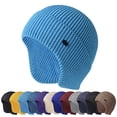 thumbnail image 1 of GRNSHTS Men Women Knit Hat Winter Warm Stretch Beanie Ear Flaps Cap Outdoor Work Ski Skull Cap (Sky Blue), 1 of 8