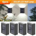 thumbnail image 1 of GRNSHTS Outdoor Solar 2 LED Deck Lights Path Garden Patio Pathway Stairs Step Fence Lamp (Warm Light ,4PCS), 1 of 10