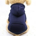 thumbnail image 1 of GRNSHTS Puppy Pet Hooded Sweatshirt Autumn Winter Two-legged Pocket Cat Dog Clothes, 1 of 4