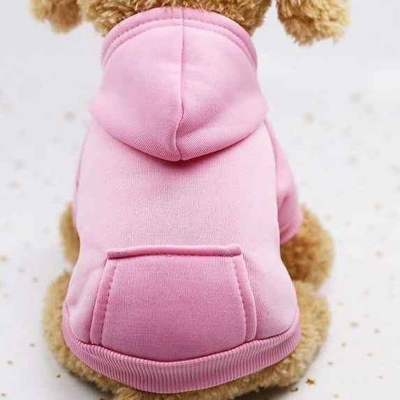 GRNSHTS Puppy Pet Hooded Sweatshirt Autumn Winter Two-legged Pocket Cat Dog Clothes