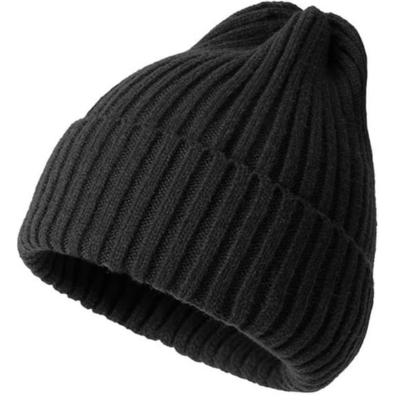 GRNSHTS Slouchy Beanie Hats for Women Winter Knitted Caps Soft Warm Ski Hat Unisex (Black)