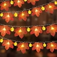 thumbnail image 1 of GRNSHTS Thanksgiving Pumpkin Lights Decorations, Maple Fall String Lights, Thanksgiving Fall Lights,20LEDs Waterproof Battery Operated Fall Garland for Indoor Home Outdoor Decor Holiday, 1 of 12